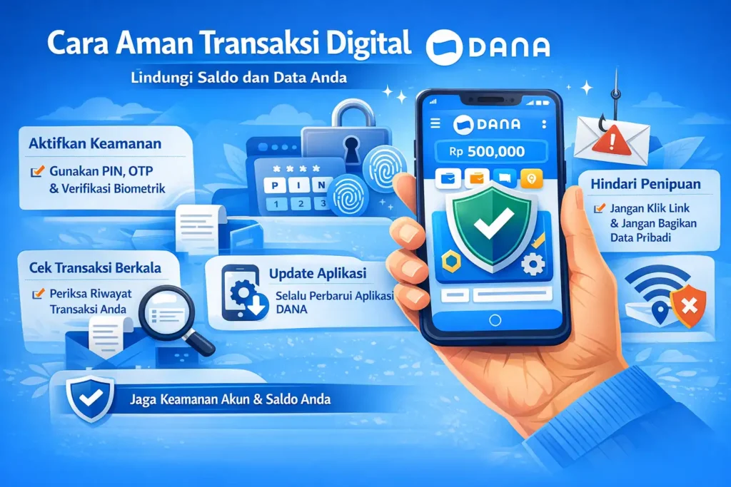 Cara Aman Transaksi Digital DANA untuk Lindungi Saldo dan Data Anda
