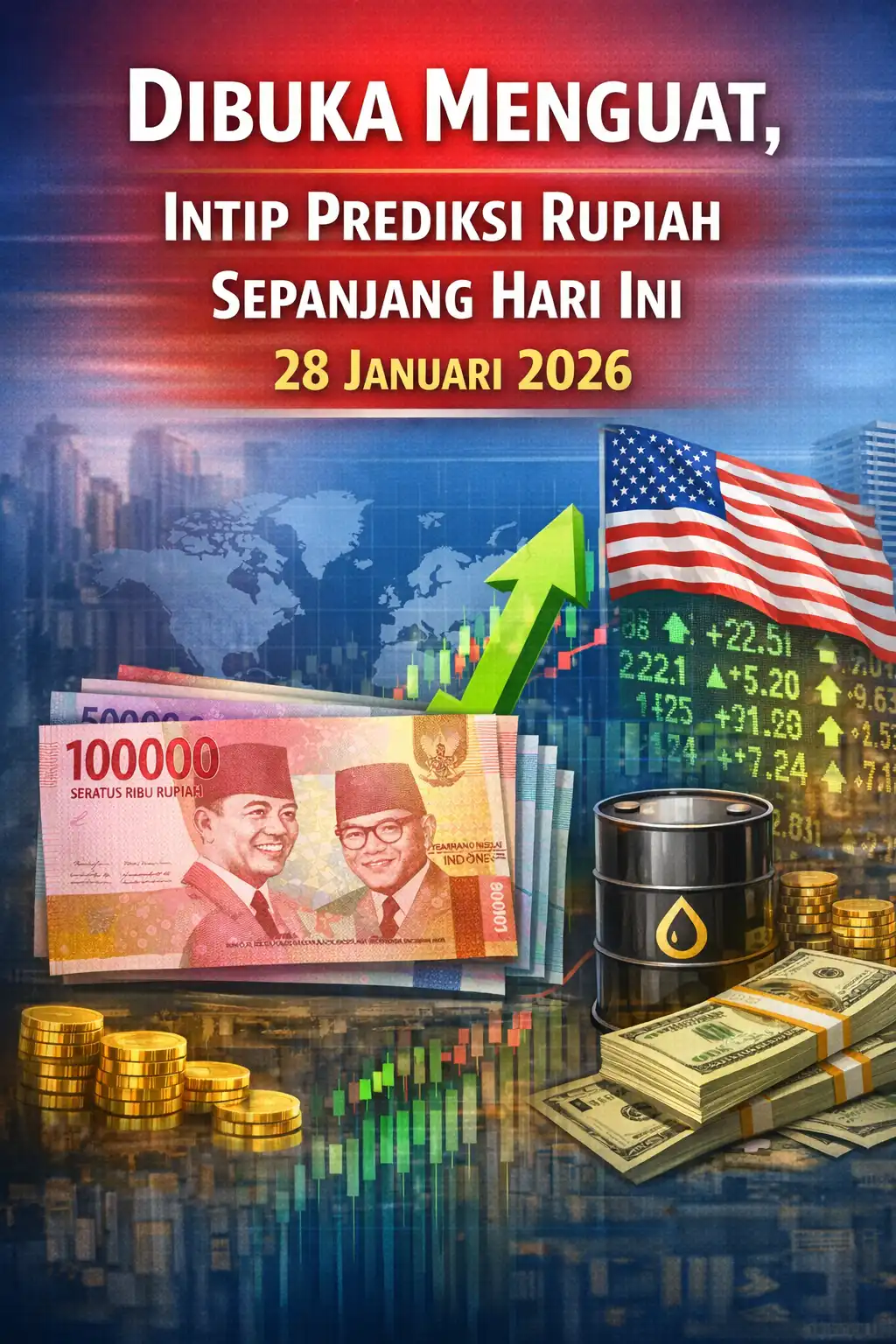 Read more about the article Dibuka Menguat, Intip Prediksi pada Rupiah Sepanjang Hari Ini 28 Januari 2026