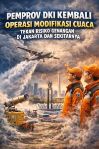 Read more about the article Pemerintah Provinsi DKI Jakarta Kembali Operasi Modifikasi Cuaca, Tekan Risiko Genangan di Jakarta dan Sekitarnya
