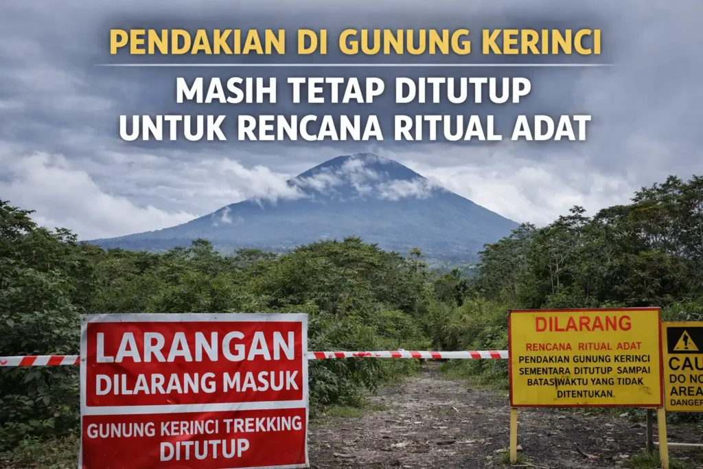 Pendakian Di Gunung Kerinci Masih Tetap Ditutup