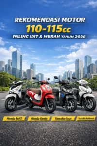 Read more about the article Rekomendasi Motor 110–115cc Paling Irit dan Juga Murah di Tahun 2026