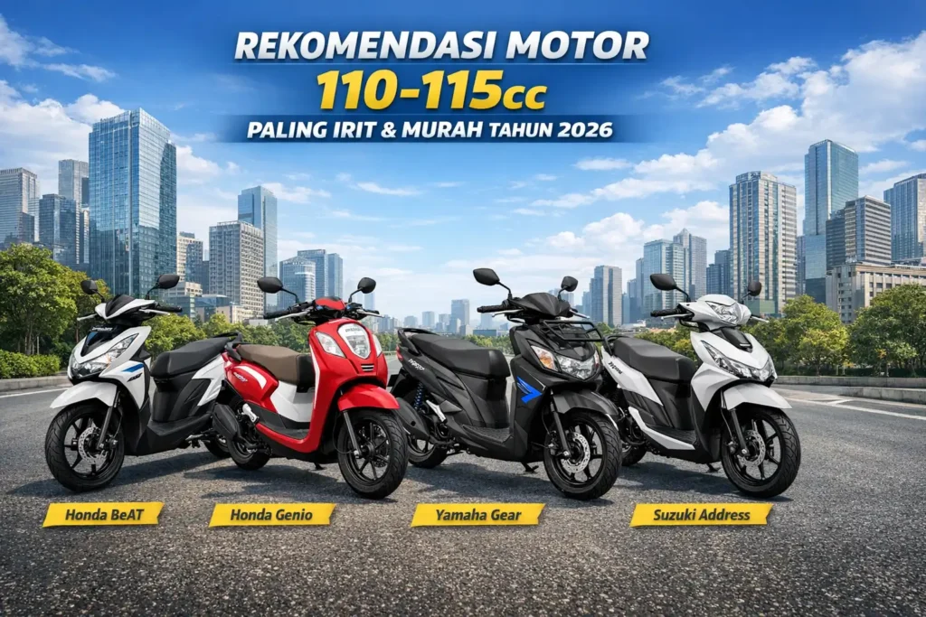 Rekomendasi Motor 110–115cc Paling Irit dan Juga Murah di Tahun 2026