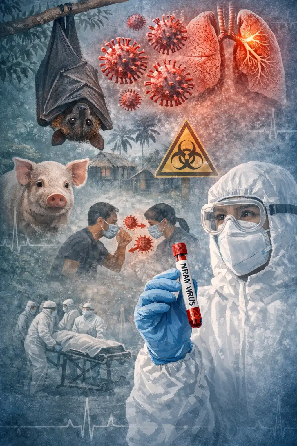 Read more about the article Virus Nipah: Risiko Pandemi Kecil, Namun Potensi Wabah Tetap Besar