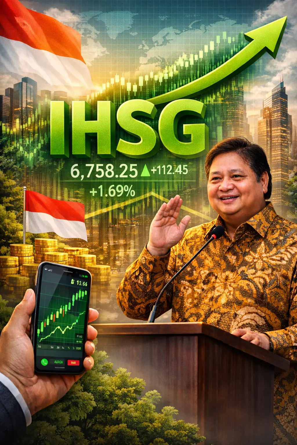 Read more about the article IHSG Menghijau di Sesi I Perdagangan Saham
