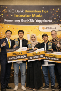 Read more about the article KB Bank Umumkan Tiga Inovator Muda Pemenang GenKBiz Yogyakarta